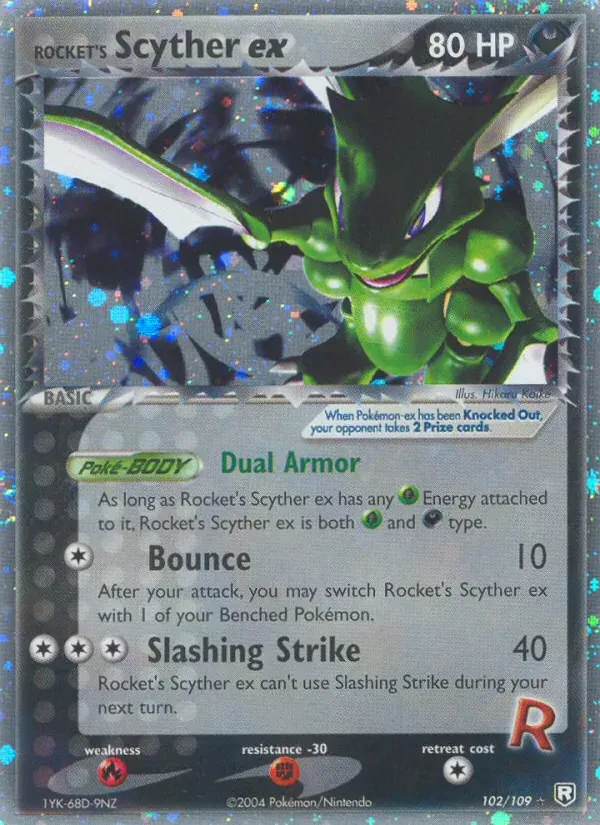 Rocket's Scyther ex 102/109 EX O Retorno da Equipe Rocket 