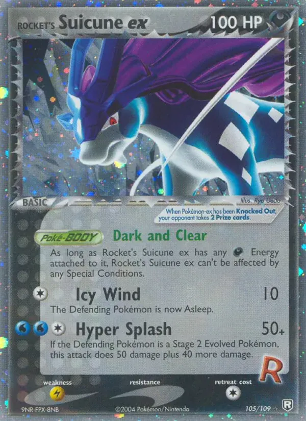 Rocket's Suicune ex 105/109 EX O Retorno da Equipe Rocket 