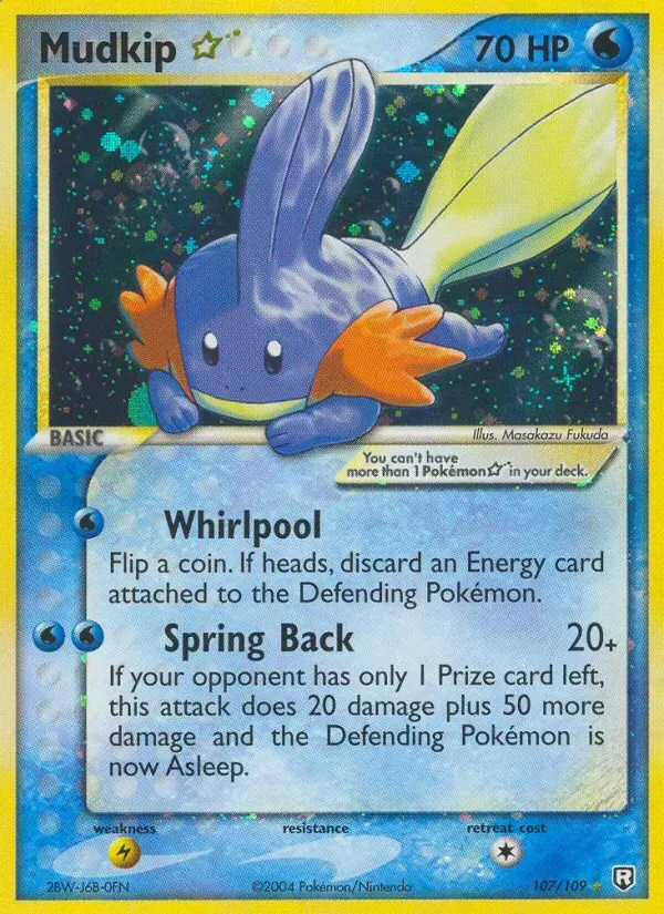 Mudkip ☆ 107/109 EX O Retorno da Equipe Rocket 