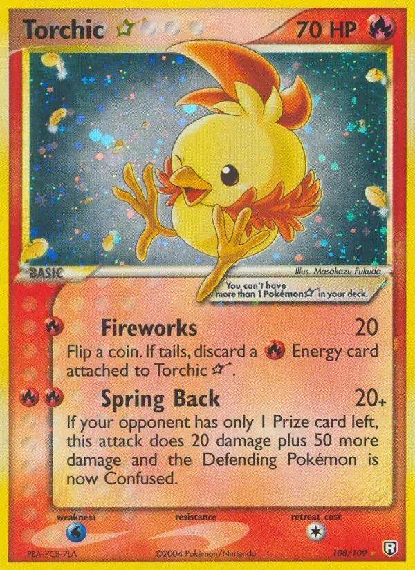Torchic ☆ 108/109 EX O Retorno da Equipe Rocket 