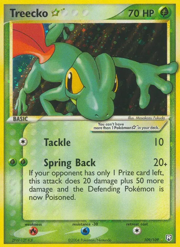 Treecko ☆ 109/109 EX O Retorno da Equipe Rocket