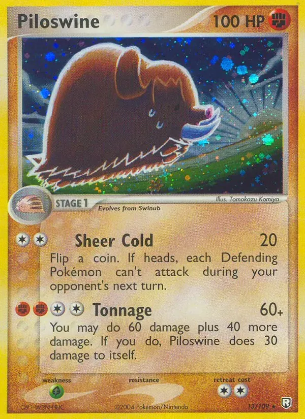 Piloswine 13/109 EX O Retorno da Equipe Rocket