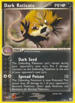 Dark Raticate 17 EX O Retorno da Equipe Rocket 