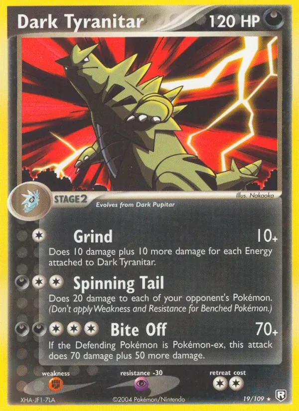 Dark Tyranitar 19/109 EX O Retorno da Equipe Rocket 