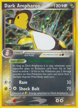Dark Ampharos 2 EX O Retorno da Equipe Rocket