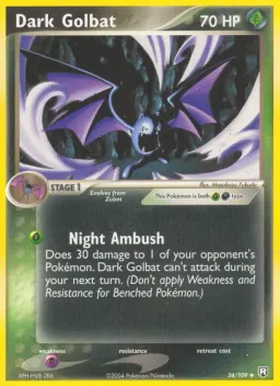 Dark Golbat 34 EX O Retorno da Equipe Rocket