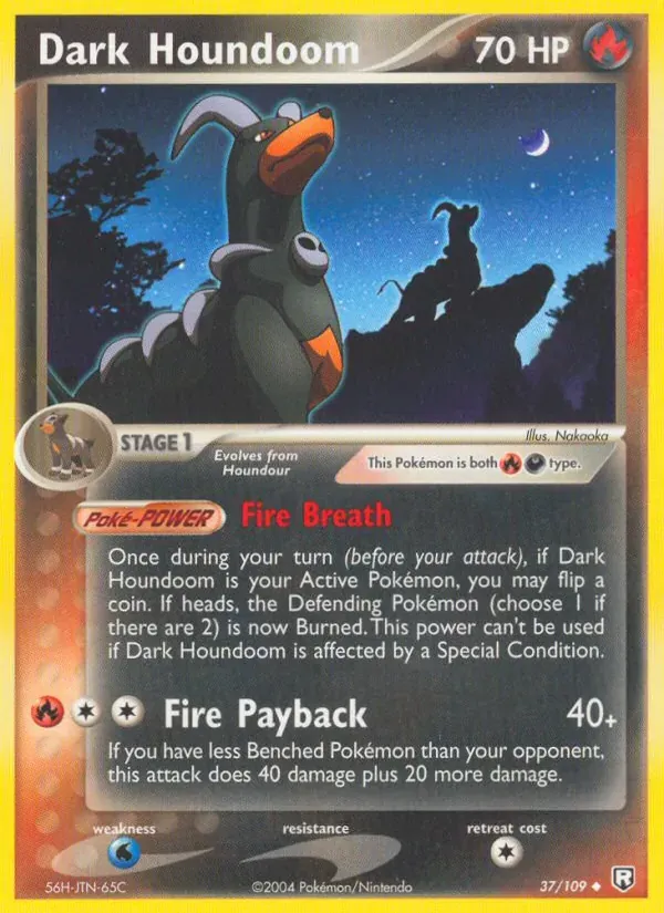 Dark Houndoom 37/109 EX O Retorno da Equipe Rocket 