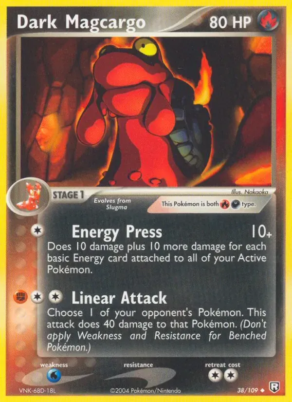 Dark Magcargo 38/109 EX O Retorno da Equipe Rocket