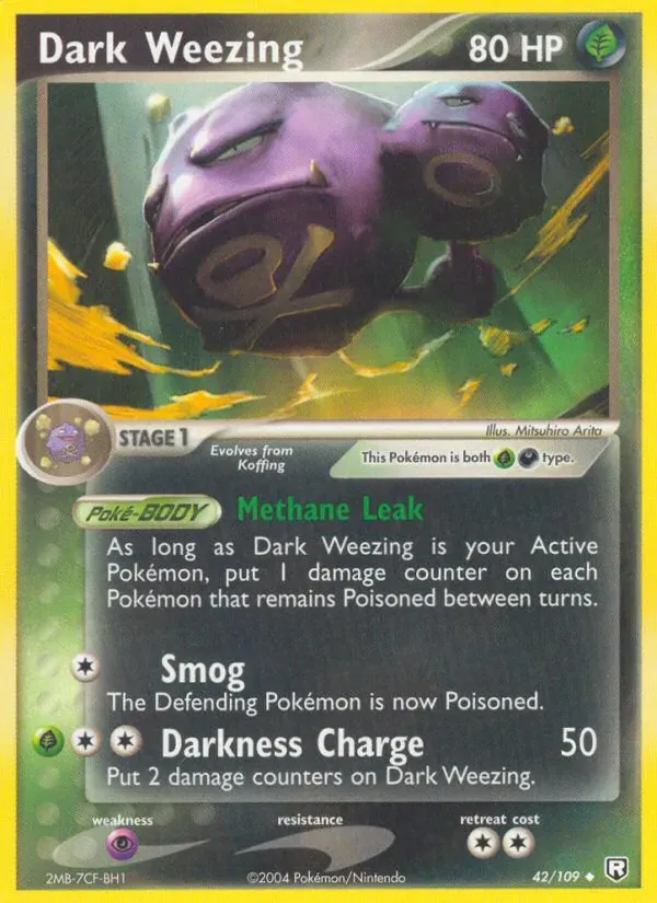 Dark Weezing 42/109 EX O Retorno da Equipe Rocket