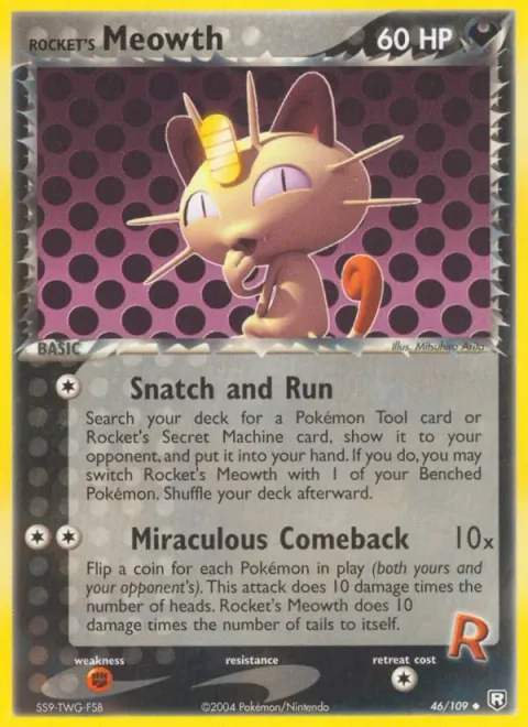 Rocket's Meowth 46/109