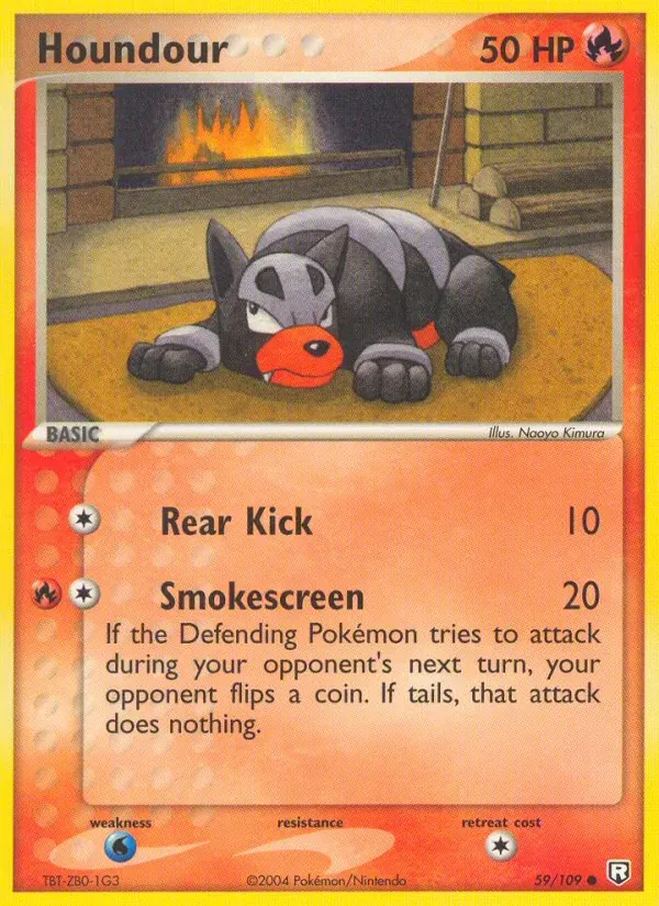 Houndour 59/109 EX O Retorno da Equipe Rocket 