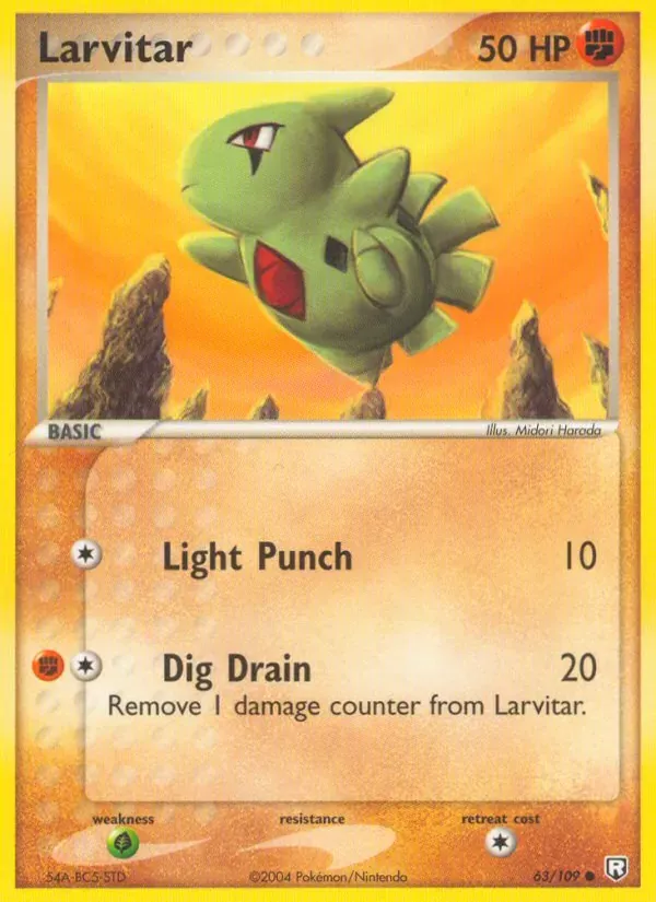 Larvitar 63/109 EX O Retorno da Equipe Rocket 