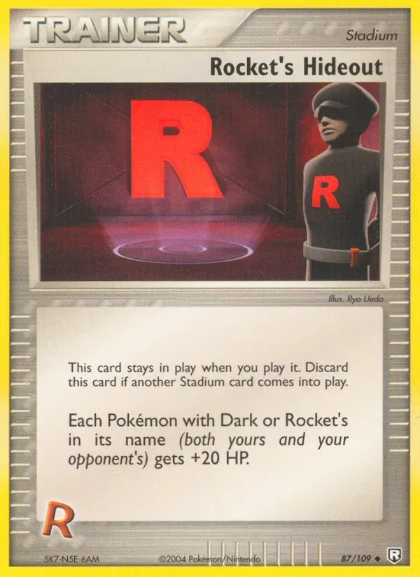 Rocket's Hideout 87/109 EX O Retorno da Equipe Rocket 