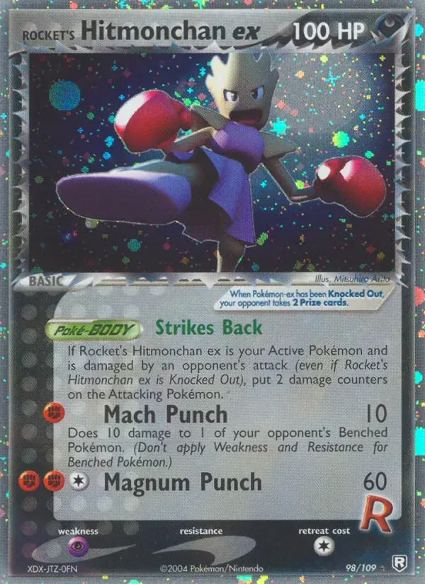 Rocket's Hitmonchan ex 98/109 EX O Retorno da Equipe Rocket 