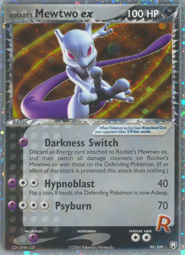 Rocket's Mewtwo ex 99/109 EX O Retorno da Equipe Rocket 
