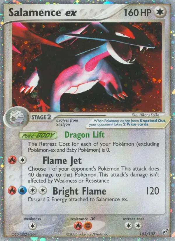 Salamence ex 103/107 EX Deoxys