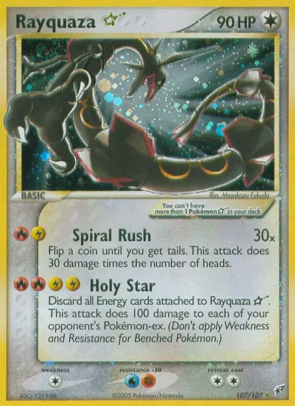 Rayquaza ☆ 107/107 EX Deoxys