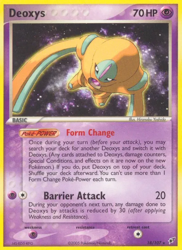 Deoxys 18/107 EX Deoxys