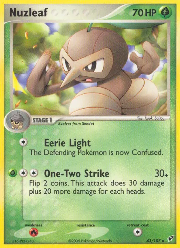 Nuzleaf 43/107 EX Deoxys