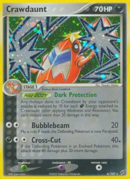 Crawdaunt 6 EX Deoxys
