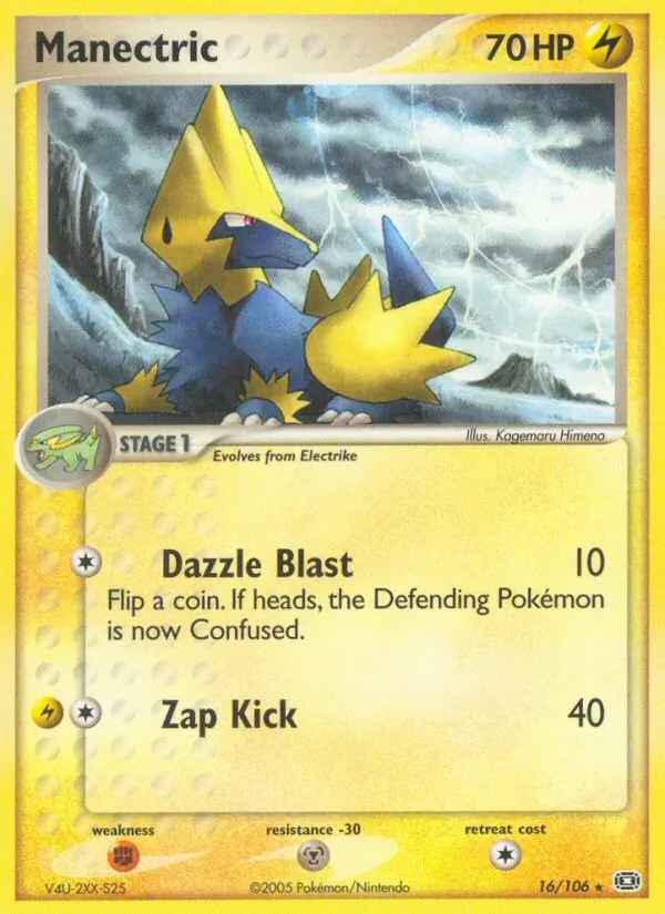Manectric 16/106 EX Esmeralda