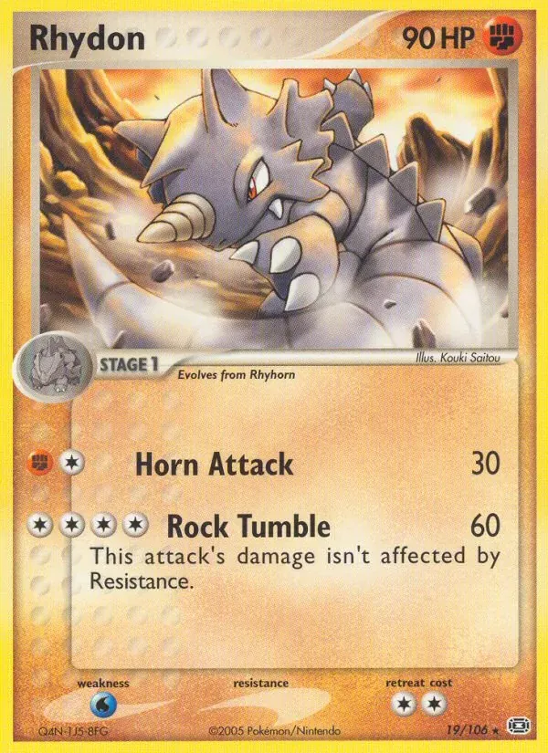 Rhydon 19/106 EX Esmeralda