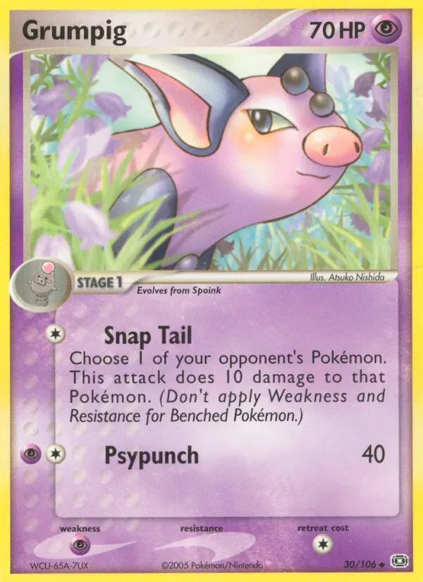Grumpig 30/106 EX Esmeralda
