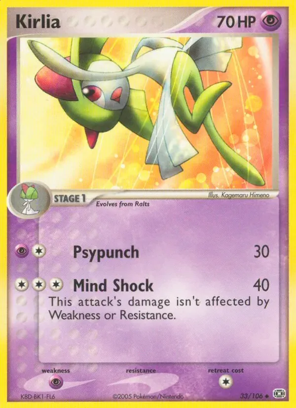 Kirlia 33/106 EX Esmeralda