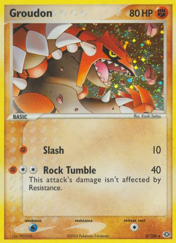Groudon 5/106 EX Esmeralda