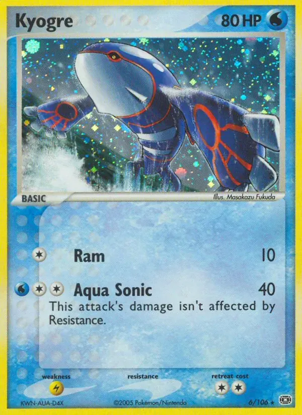Kyogre 6/106 EX Esmeralda