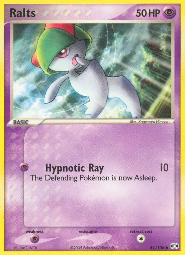 Ralts 61/106 EX Esmeralda