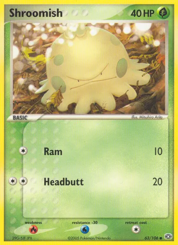Shroomish 63/106 EX Esmeralda