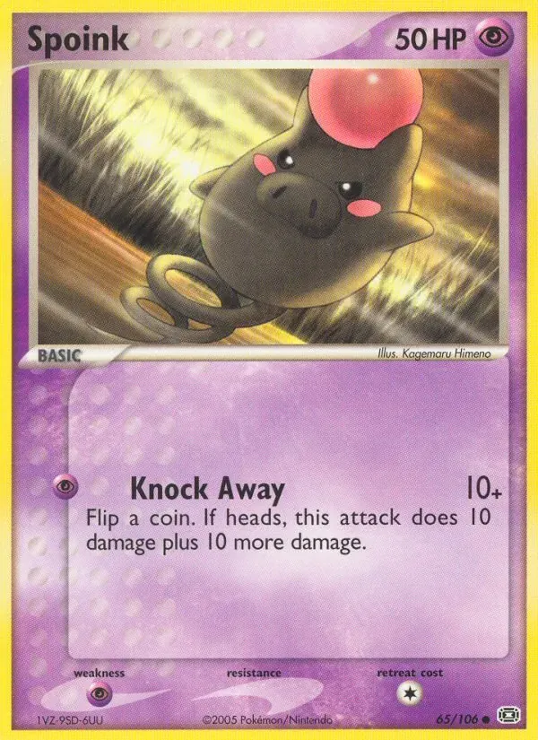 Spoink 65/106 EX Esmeralda