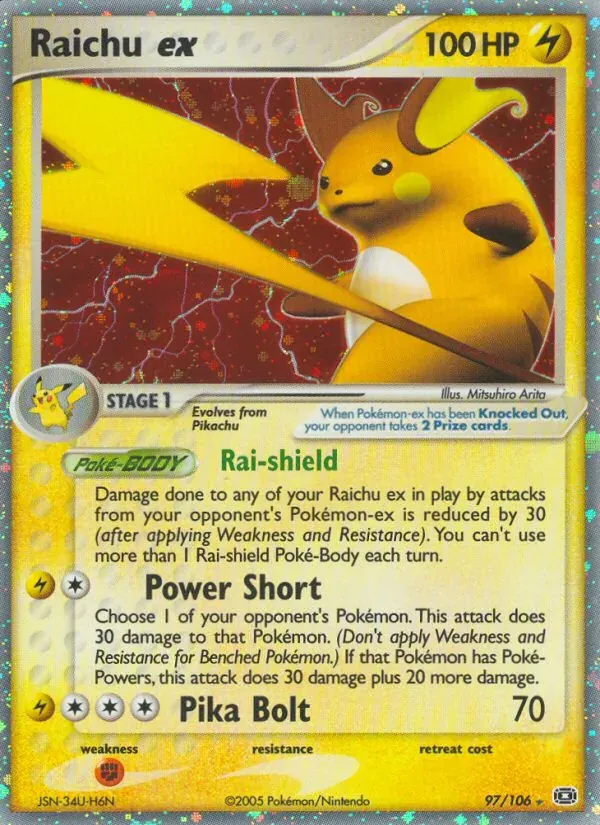 Raichu ex 97/106 EX Esmeralda