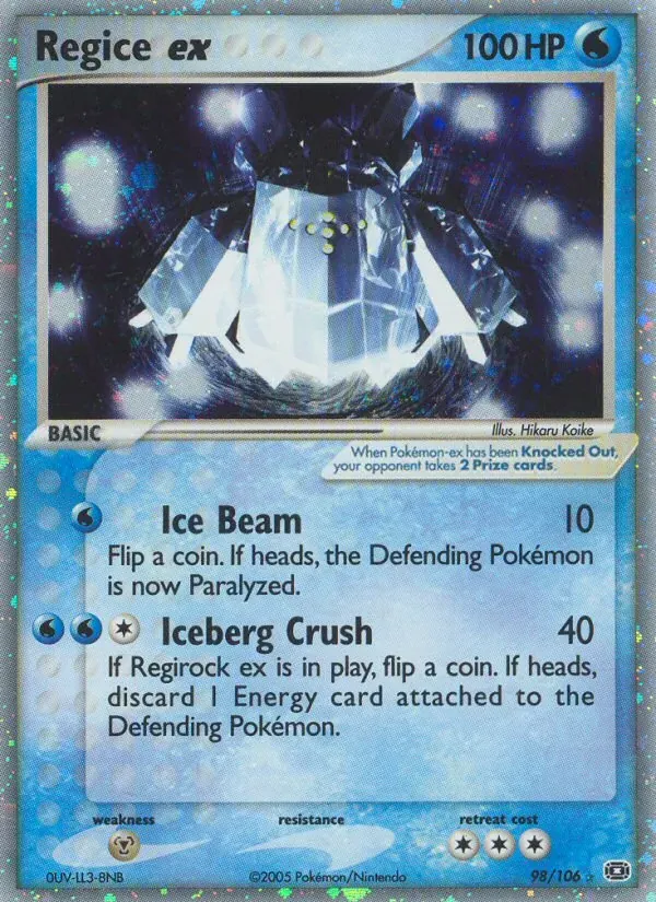 Regice ex 98/106 EX Esmeralda