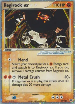Regirock ex 99 EX Esmeralda