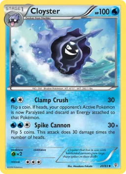 Cloyster 20 Gerações