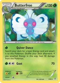 Butterfree 5 Gerações