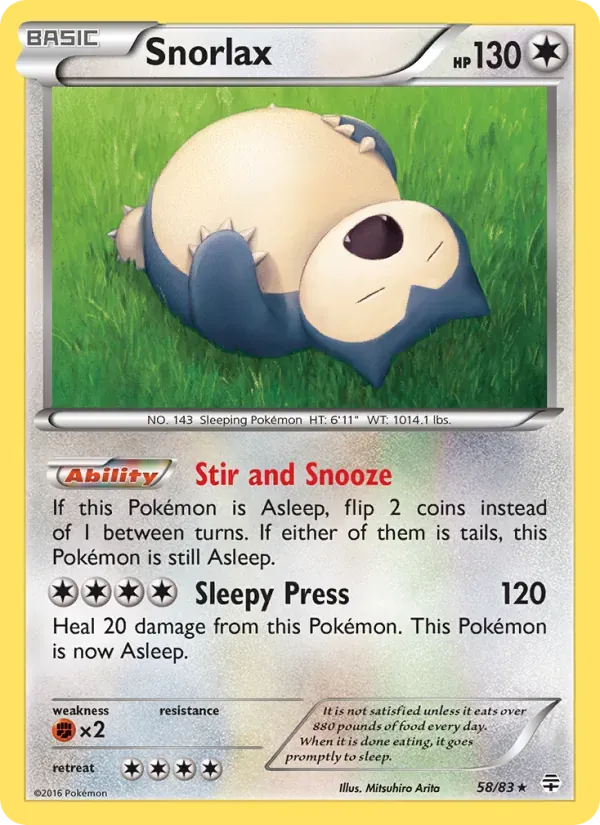 Snorlax 58/83 Gerações