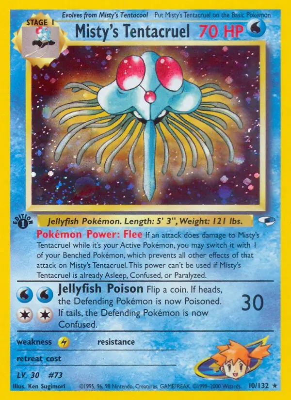 Misty's Tentacruel 10/132 Gym Heroes