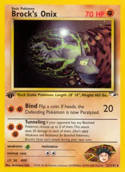 Brock's Onix 21 Gym Heroes