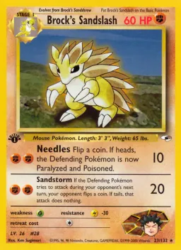 Brock's Sandslash 23 Gym Heroes
