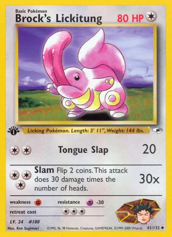 Brock's Lickitung 41/132 Gym Heroes