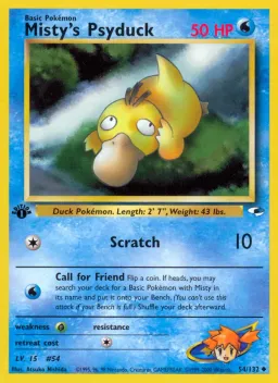 Misty's Psyduck 54 Gym Heroes