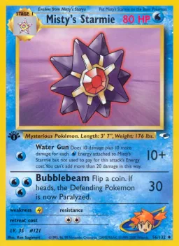 Misty's Starmie 56 Gym Heroes