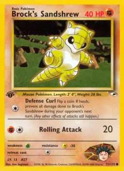 Brock's Sandshrew 71 Gym Heroes