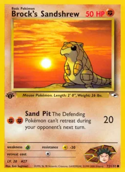 Brock's Sandshrew 72 Gym Heroes