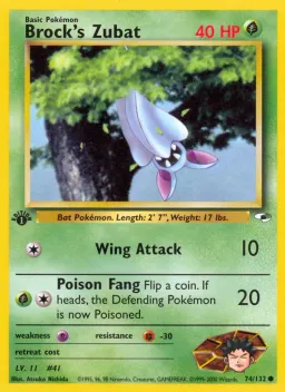 Brock's Zubat 74 Gym Heroes