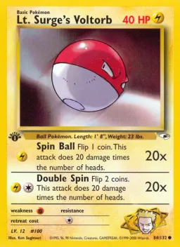 Lt. Surge's Voltorb 84 Gym Heroes