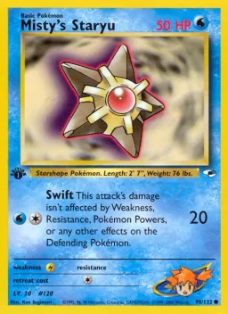Misty's Staryu 90 Gym Heroes